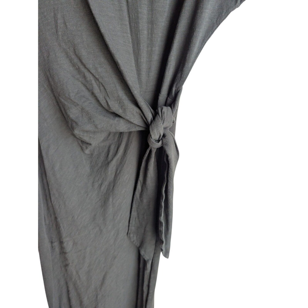 Apiece Apart Midi dress‎ size XS Vanina t shirt cinched waist Nori green - Picture 4 of 9